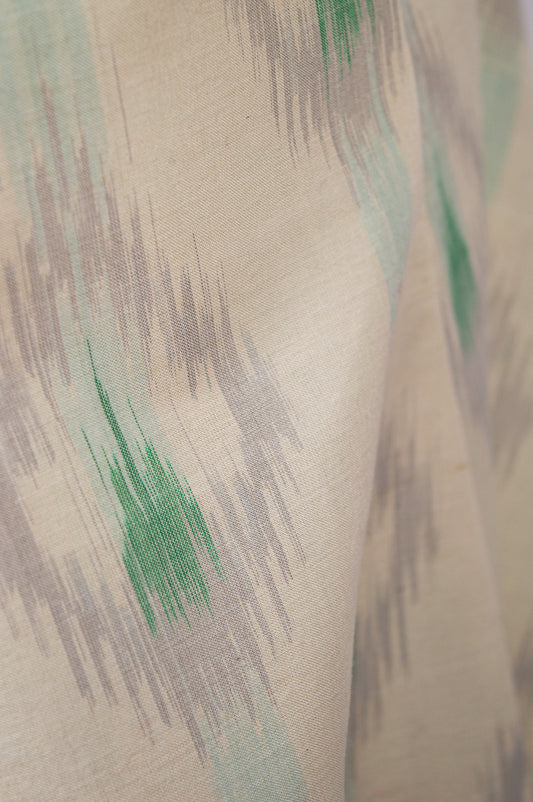 Sleeveless Top in Pure Handwoven Ikat Silk