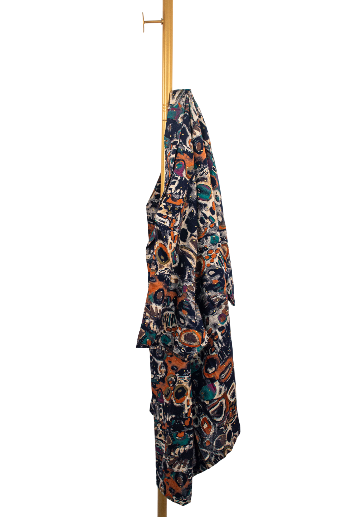 Cotton Abstract Shirt – Multicolor Art Print for Bold Summer Looks