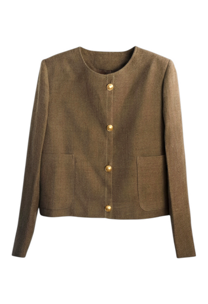 Merino Wool Jacket Skirt Set | Handwoven, Naturally Dyed | Winter Dress