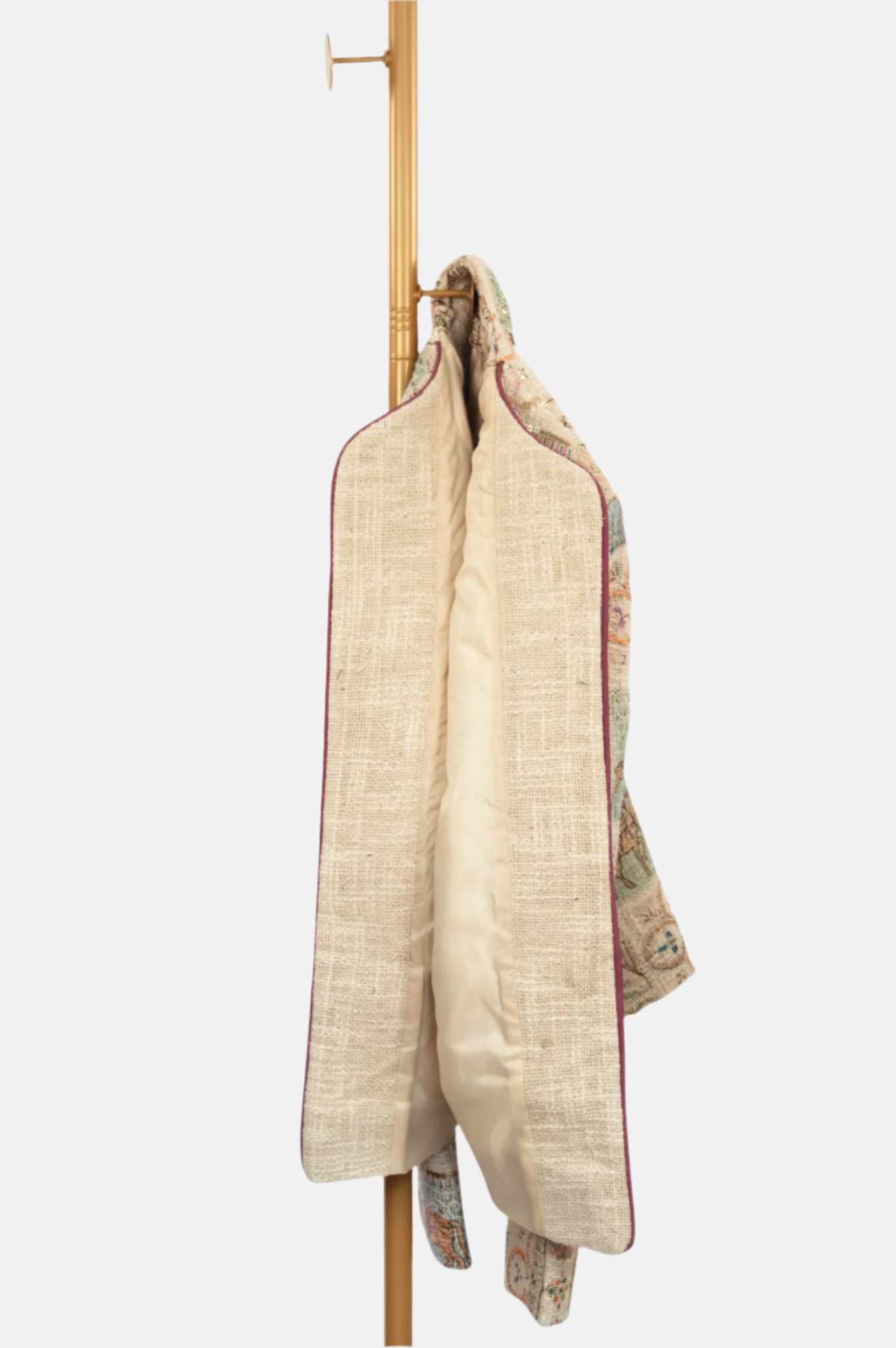Jute Embroidery Jacket – Hand-Stitched Heirloom Art