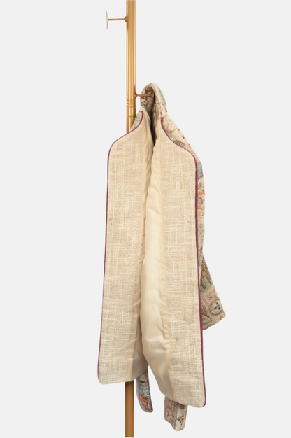 Jute Embroidery Jacket – Hand-Stitched Heirloom Art