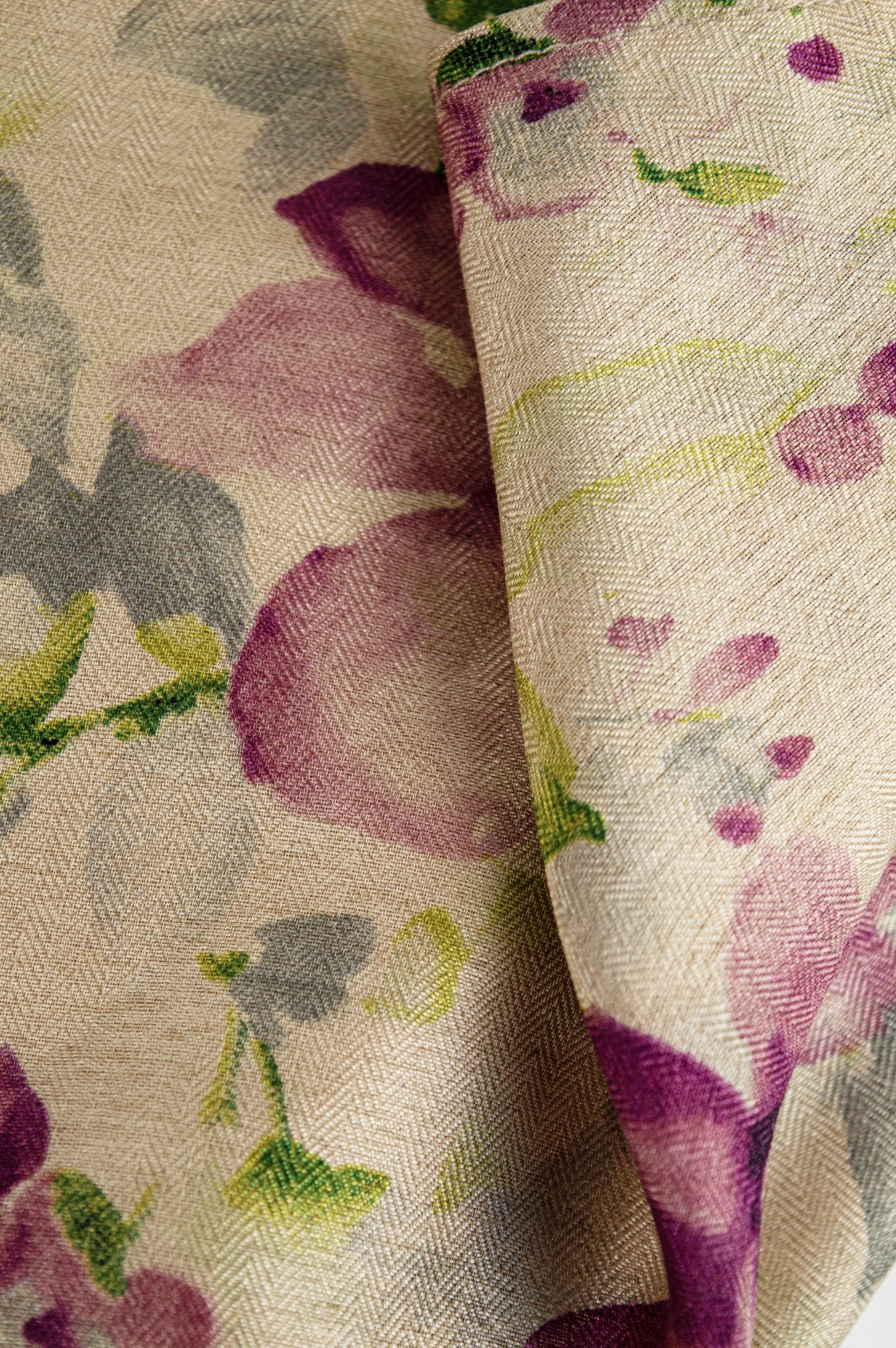Pashmina Cotton Ankle-Length Skirt - An Orchid Drift