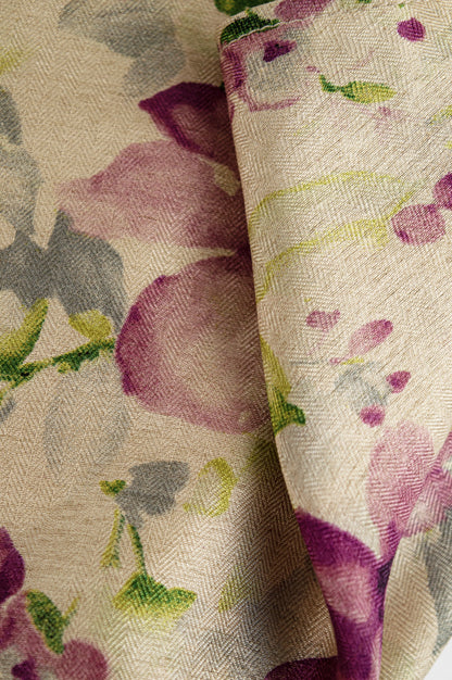 Pashmina Cotton Ankle-Length Skirt - An Orchid Drift