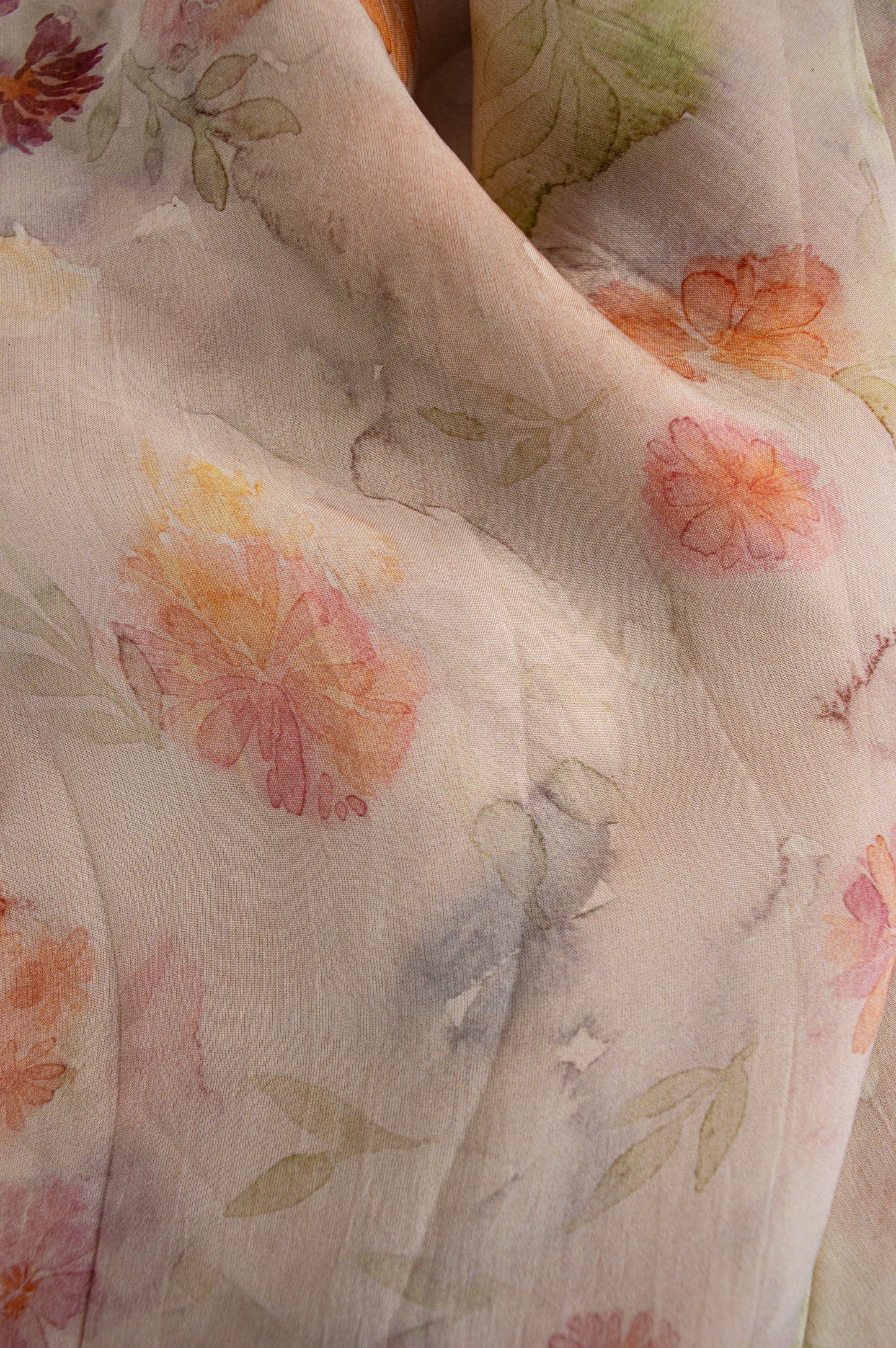 Pure Organza Silk Skirt - Pastel Bloom