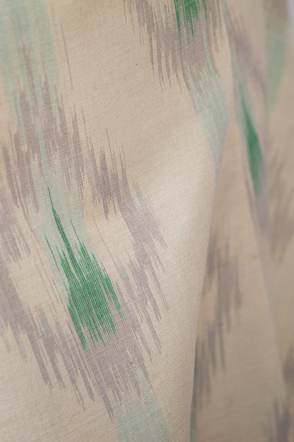 Sleeveless Top in Pure Handwoven Ikat Silk