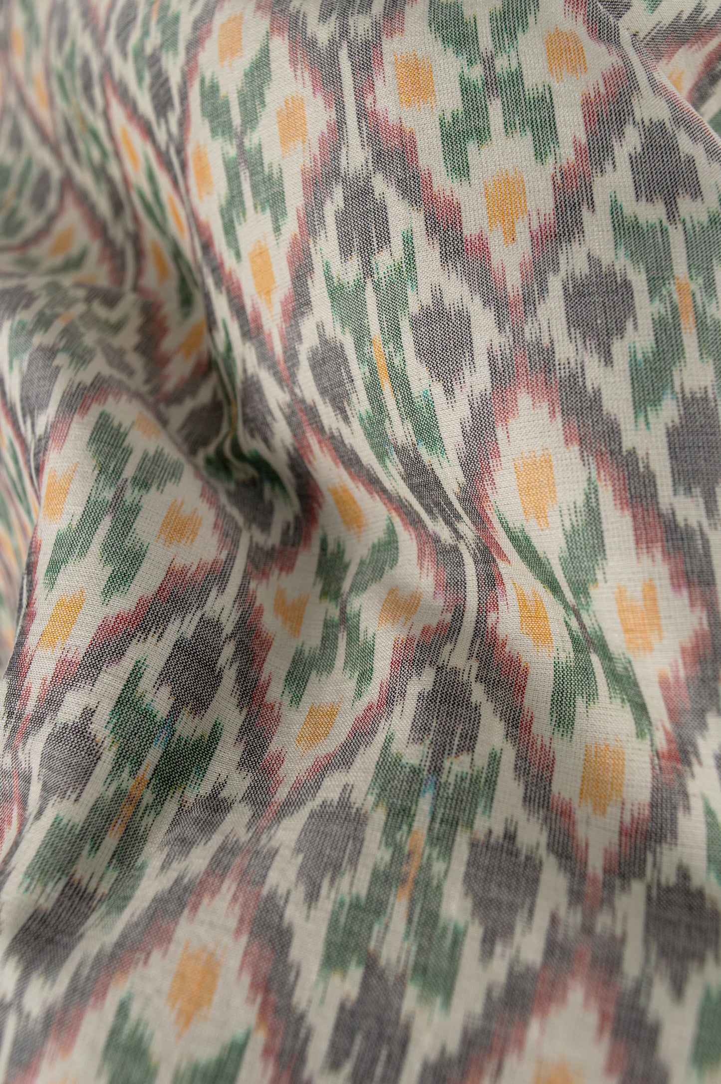 Handwoven Ikat Silk Vest – Bold Pattern, Effortless Charm