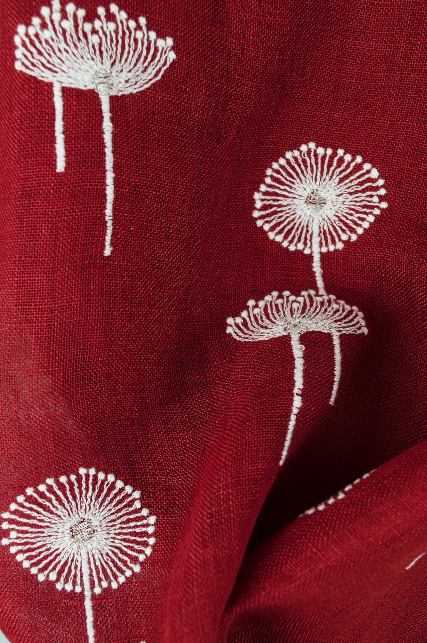 Dandelion Bloom Linen Top – Pure Comfort with Artful Stitch