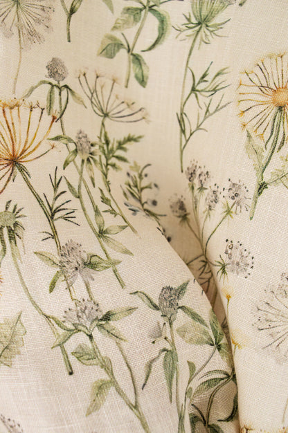 Wild Meadow Pure Linen Top with Raglan Sleeves