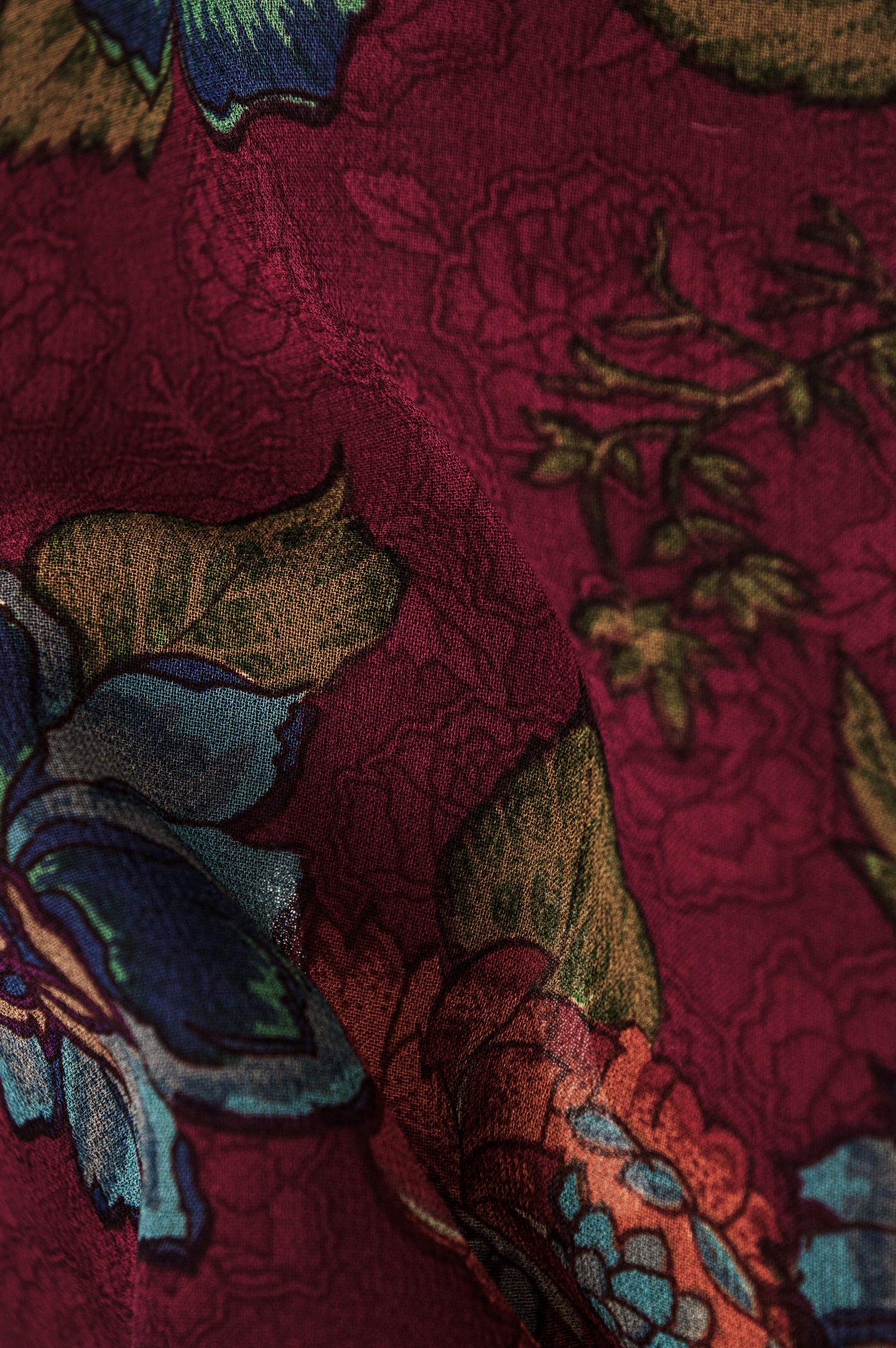 Pure Crepe Silk Floral Strappy Top with Front Tie Detail