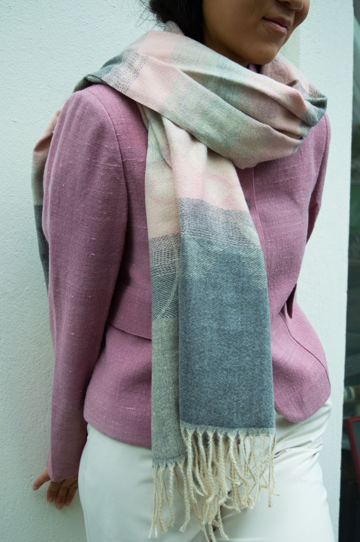 Handwoven 100% Yak Wool Scarf | Lightweight Neck Wrap