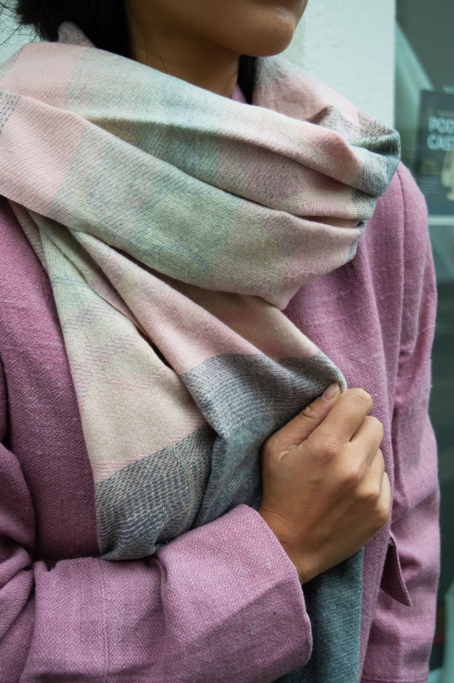 Handwoven 100% Yak Wool Scarf | Lightweight Neck Wrap