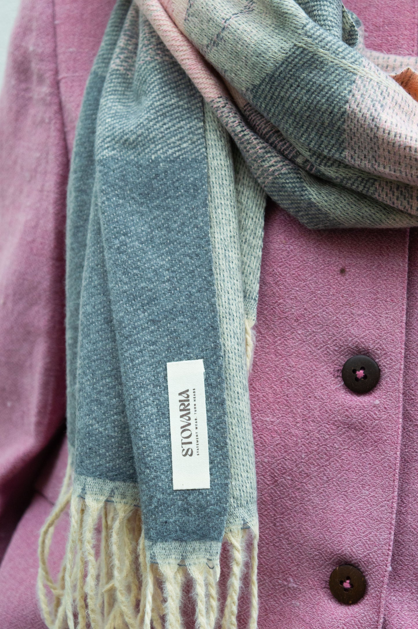 Handwoven 100% Yak Wool Scarf | Lightweight Neck Wrap