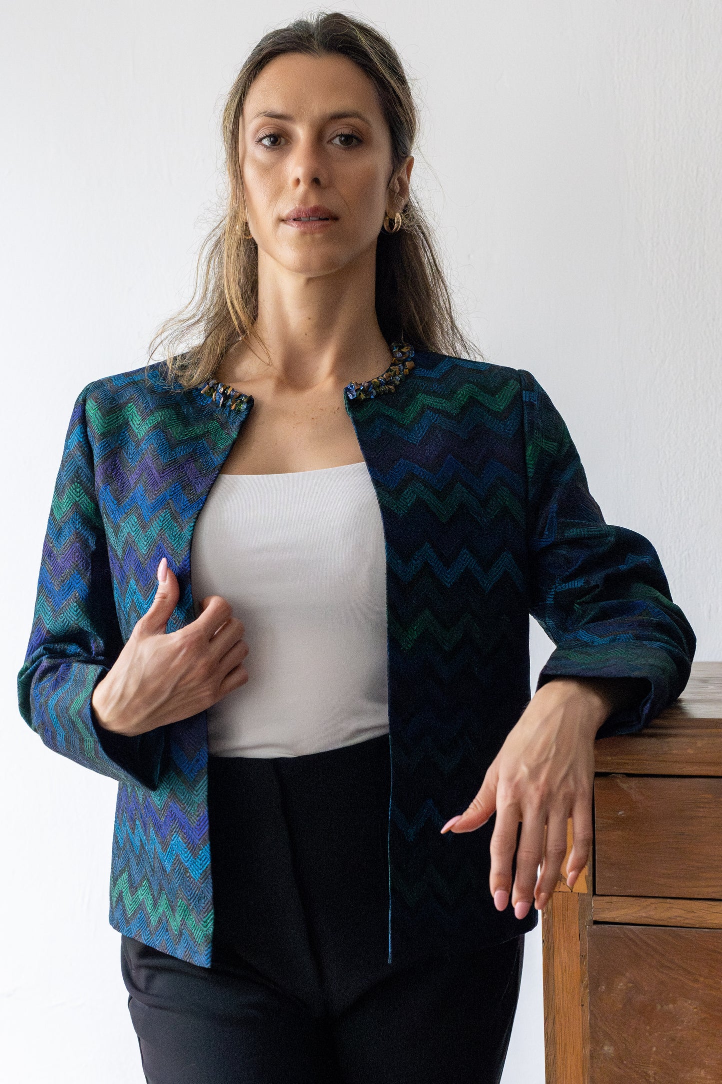 Beaded Brilliance – One of One Statement Jacket