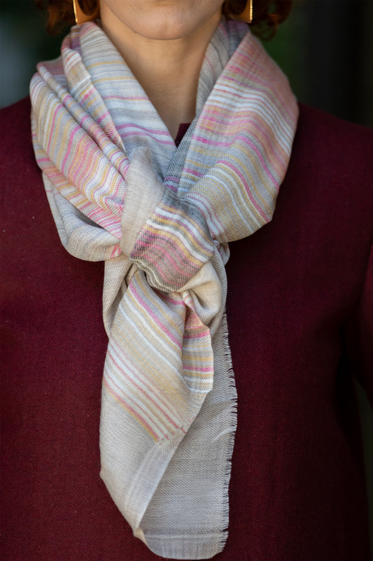 Pastel Horizon Pashmina Scarf