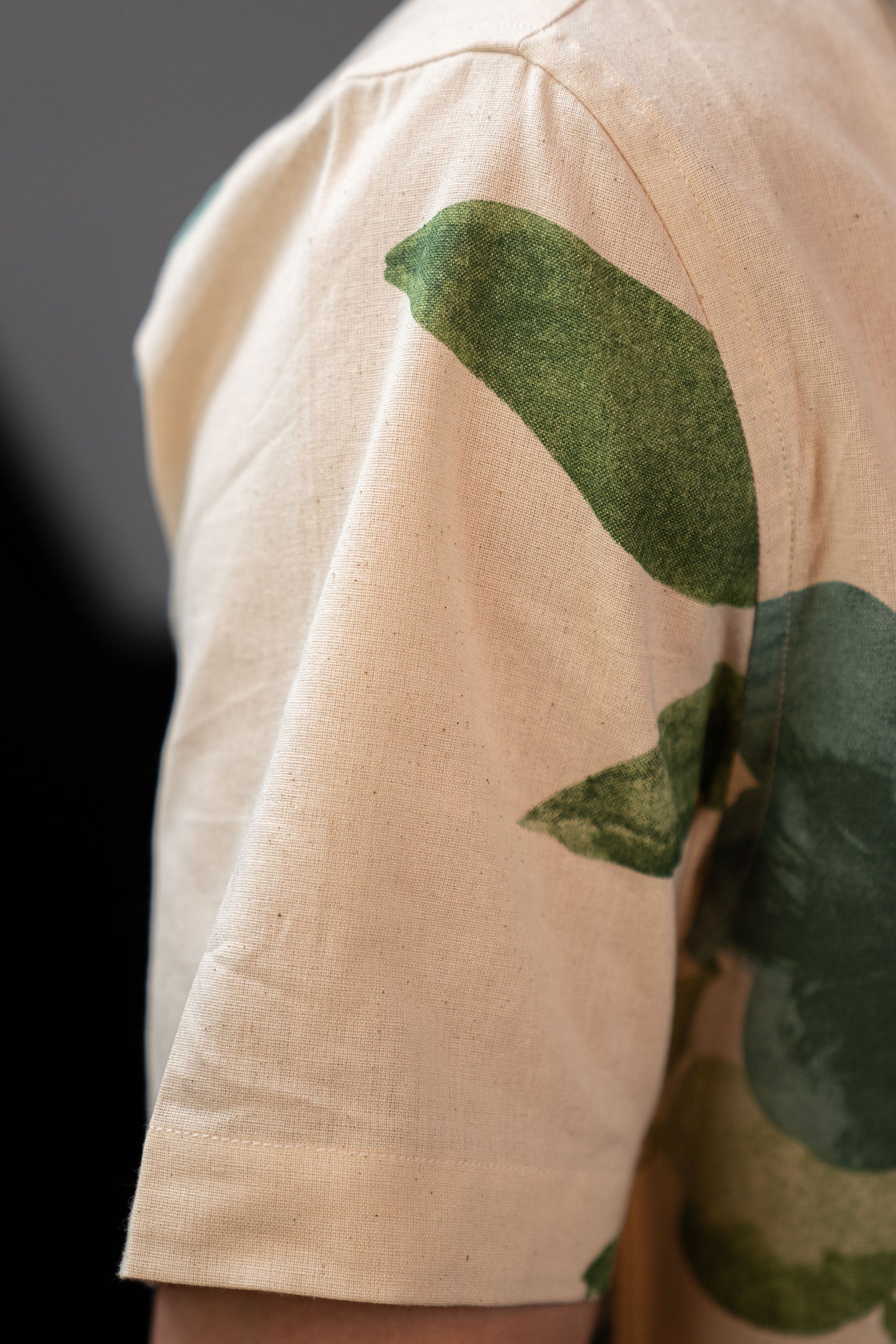 Camp Collar Half Sleeve Pure Cotton Shirt with Multicolor Abstract Print