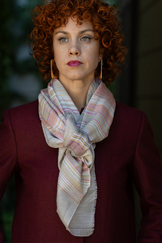 Pastel Horizon Pashmina Scarf