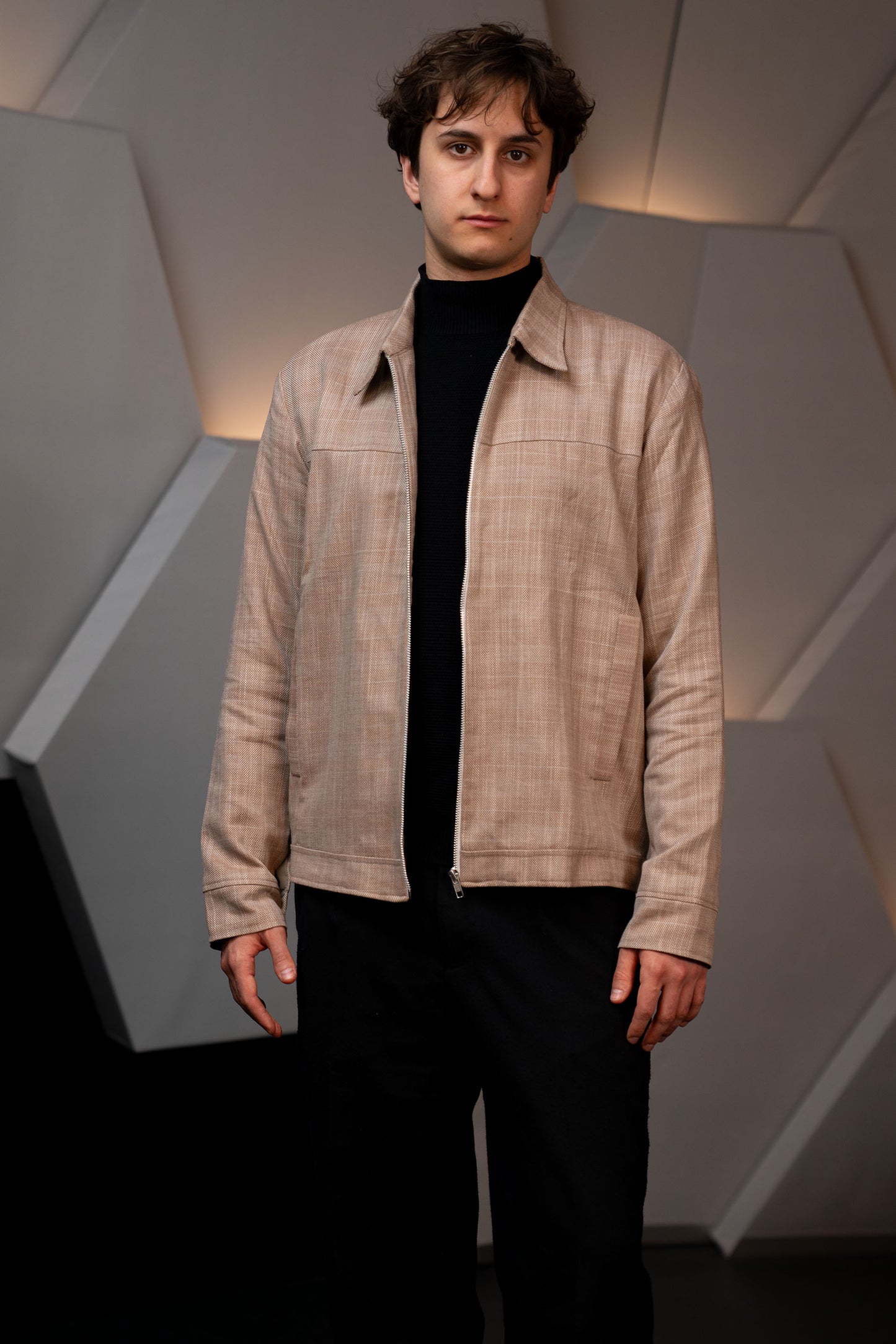 Pure Cotton Dobby Lightweight Jacket